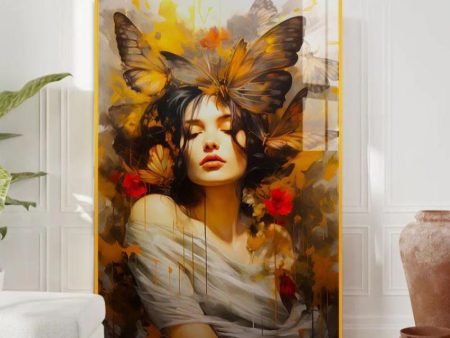 Artistic Brilliance Girl Canvas Wall Painting Online