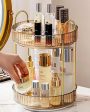 Two Tier Rotating Makeup Plastic Organiser Supply