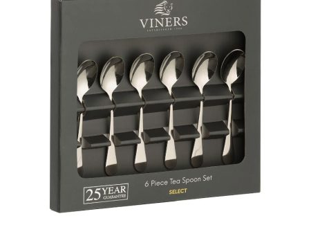 Stainless Steel Teaspoons with Gift Box | Set of 6 For Sale