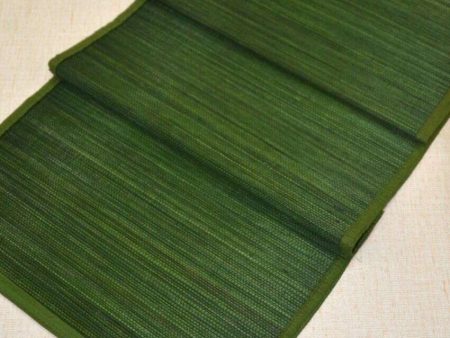 Contemporary Dark Green Bamboo Table Runner | 48 x 13 inches Online now