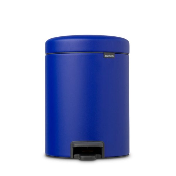 Brabantia Newicon Stylish Plastic Pedal Bin | Blue | 11 x 8 x 12 inches | 5 Liter For Cheap