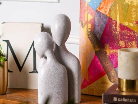 Abstract Soulmates Sculpture Resin Showpiece | Set of 2 Fashion