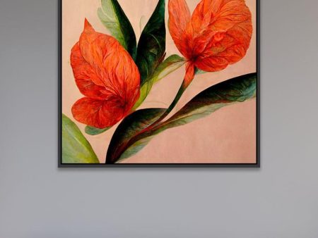 Premium Abstract Flower Canvas Wall Painting Online Hot Sale