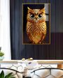 Beautiful Golden Owl Canvas Wall Painting Fashion