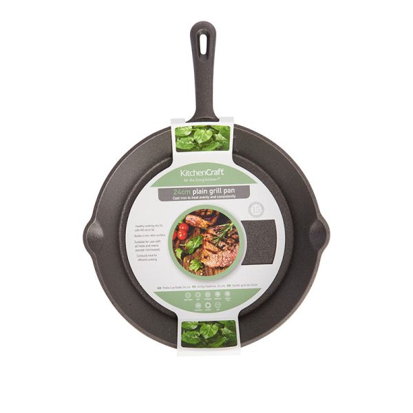 KitchenCraft Deluxe Cast Iron Grill Pan | 14 x 10 x 2 inches Online