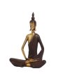 Golden Brown Meditating Buddha Showpiece | 3 x 6 x 7 inches Online now