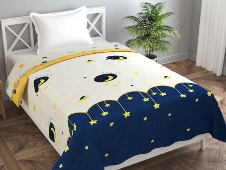 Hanging Star Printed Kids Comfy Quilts Cover With Zipper For Discount