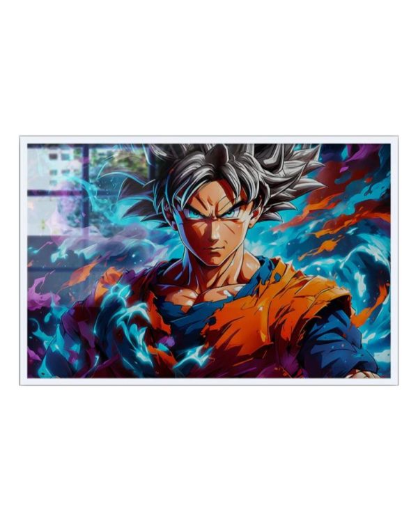 Fire Goku Dragon Ball Z Canvas Wall Painting Online now