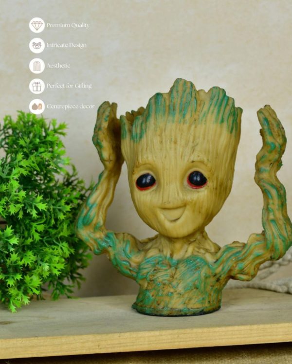 Groot Figurine With Hands Up Artisan Showpiece | Set of 2 on Sale