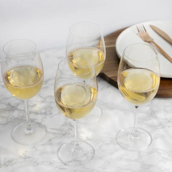 Mikasa Ishika White Wine Glasses | Set of 4 | 468ml Fashion