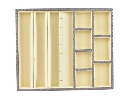 Timeless Faux Leather Jewellery Tray | 13 x 11 inches For Sale