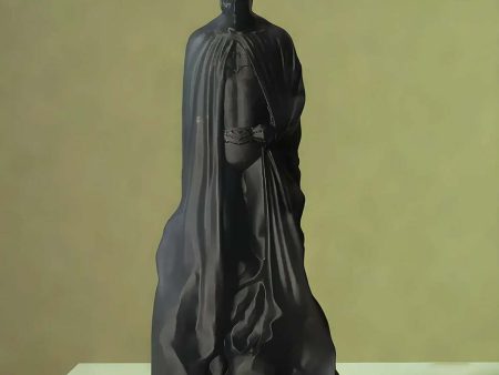 Iconic Batman Memorial Black Statue Showpiece | 6 x 6 x 14 inches Online now