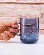 Blue Night Sky Glass Milk Mugs | 4 x 4 inches | 330ml For Cheap