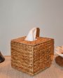 Chic Beige Water Hyacinth Boutique Tissue Box | 5 x 6 inches Sale