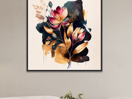 Abstract Flower Design Canvas Wall Painting Fashion