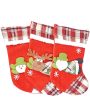 3D Christmas Stockings For Gifts & Decor | Set of 3 | 9 x 13 inches Fashion