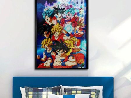 Beautiful Dragon Ball Z Canvas Wall Painting Online now