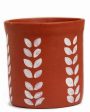 Rustic Brown Terracotta Handpainted Mug Combo | Set of 2 | 3 x 3 inches Discount