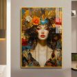 Beautiful Girl with Flower Canvas Wall Painting For Discount