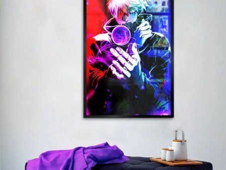 Stylish Gojo from Jujutsu Kaisen Canvas Wall Painting on Sale