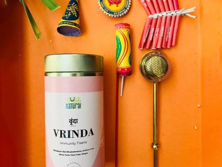 Festive Diwali Gift Hamper I Tea I Seed | Plantable Patakha I Royal Brass Strainer I Pack of 6 on Sale