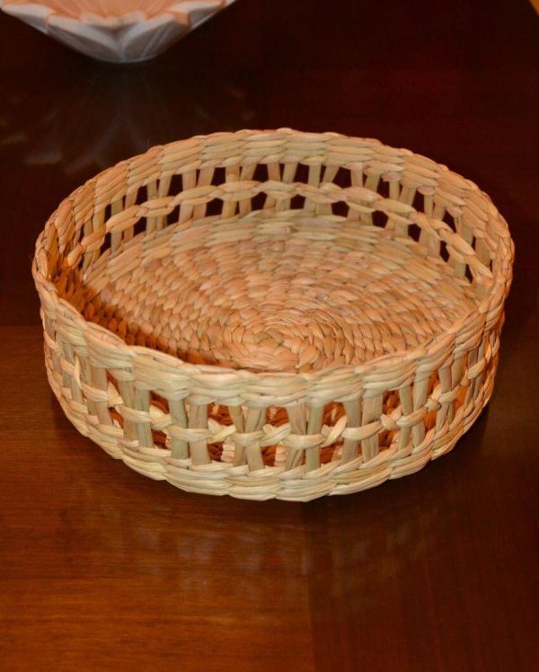 Versatile Beige Kauna Round Utility Basket | 9 x 3 inches Fashion