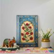 Artistic Hand-Painted Wooden Wall Frame | 12 x 8 inches Sale