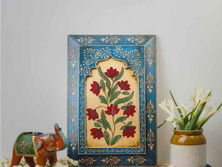 Artistic Hand-Painted Wooden Wall Frame | 12 x 8 inches Sale