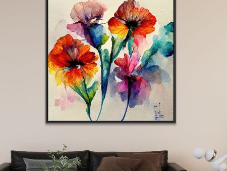 Abstract Bloom Canvas Canvas Wall Painting Discount