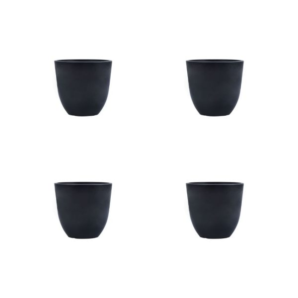 Classy Taupe Plant Pots Without Plant | Set of 4 Fashion