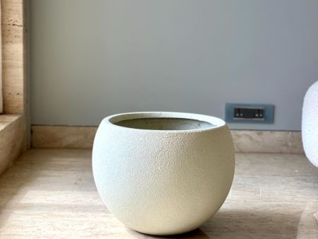 Lithos  Ivory Fiber Glass Planters | 14 x 12 inches Online now