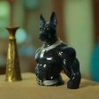 Egyptian Warrior Black Dog Statue Decor | 6 x 3 x 7 inches Sale