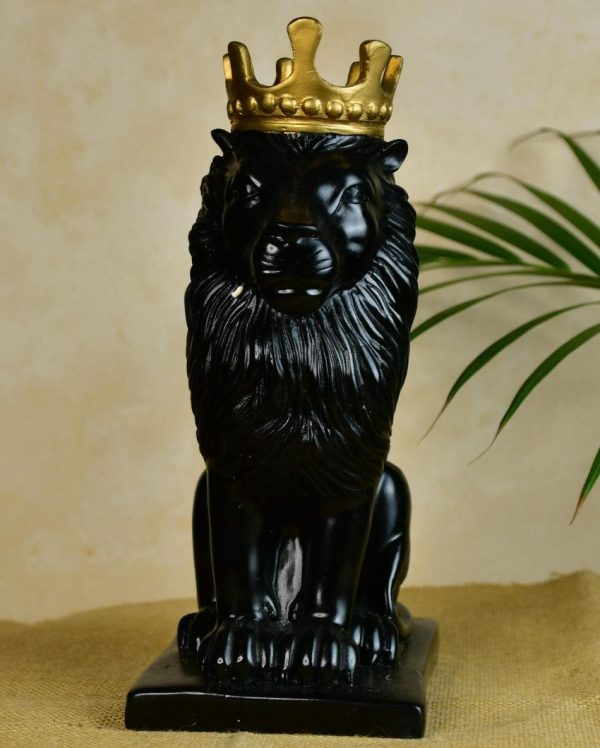 Bold Black Lion Showpiece | 7 x 5 x 11 inches Cheap