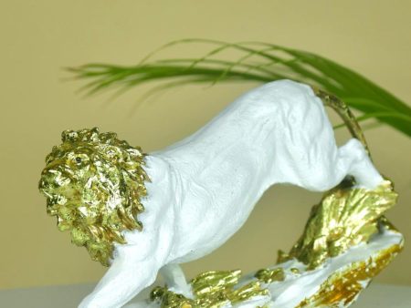 Dynamic Resin Leaping Lion | 10 x 3 x 5 inches Online Hot Sale