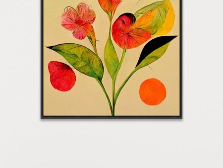 Floral Symphony Abstract Nature on Canvas Wall Painting Fashion