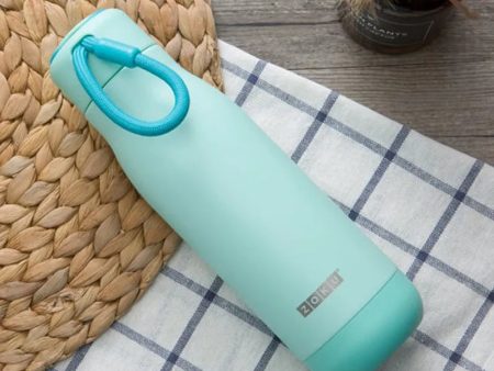 Zoku Classic Stainless Steel Vaccum Insulated Water Bottle | Aqua Color For Discount