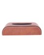 Stylish Curve Two Tone Faux Leather Tissue Box | 10 x 5 x 3 inches Fashion