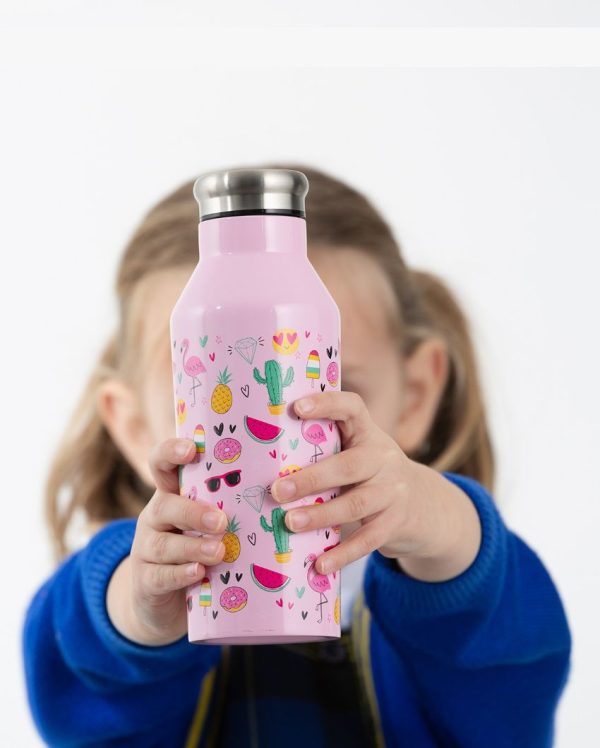 Pure Kids Emojis Printed Water Bottle | 600 ML Fashion