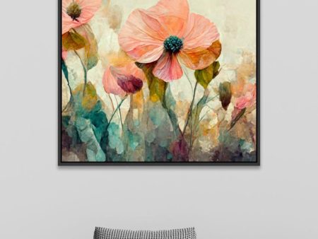 Colorful Abstract Floral Canvas Wall Painting Online