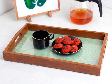 A Touch of Nature Elegant Handcrafted Wooden Tray | 16 x 10 inches Supply