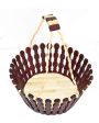 Handy Wooden Fruit Baskets With Beaded Handle | 10 x 4 inches Discount