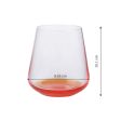 Bohemia Siesta Orange Whiskey Glass Clear Lead Free Crystal Glassware | Set of 6 | 4 x 4 inches | 400ml on Sale