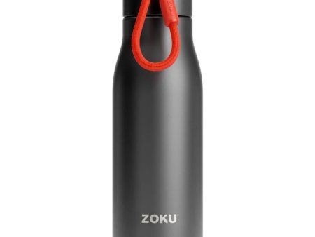 Zoku Stainless Steel Vaccum Insulated Water Bottle | Black Color | 3 x 3 x 10 inches Sale