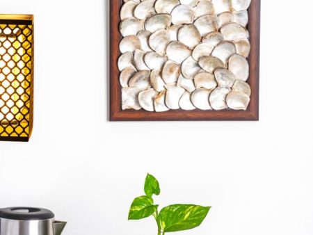 Timeless White MOP Shell Design Wall Art | 12 inches Supply