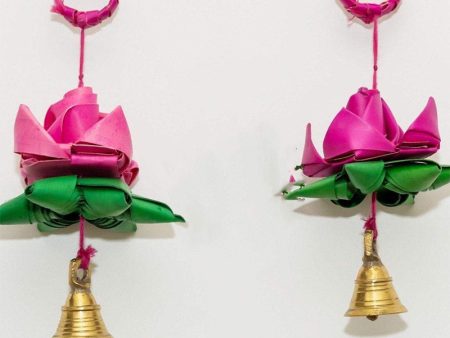 Festival Decoration Hand Made Palm Leaf Lotus Hanging | Only Lotus Hanging For Cheap