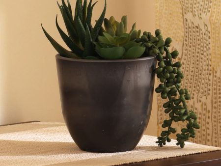 Stylish Taupe Plant Pots Without Plant | Set of 4 Online Sale