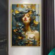 Artistic Flair Abstract Design Girl Canvas Wall Painting Hot on Sale