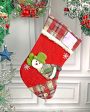 3D Christmas Stockings For Gifts & Decor | Set of 3 | 9 x 13 inches Fashion