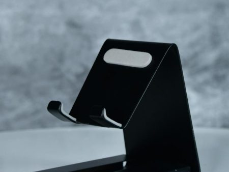 Black Padded Metal Phone Stand With Card Holder | Set of 2 Hot on Sale