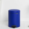 Brabantia Newicon Stylish Plastic Pedal Bin | Blue | 11 x 8 x 12 inches | 5 Liter For Cheap